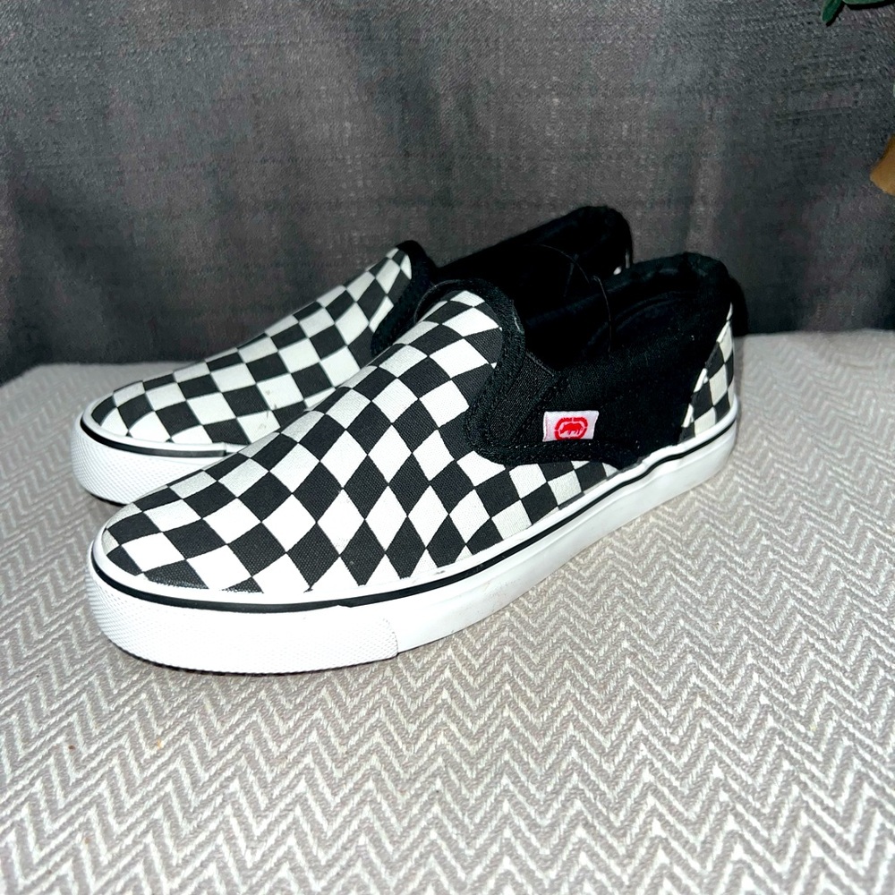 Ecko Unltd Slip On Checker kids Shoe